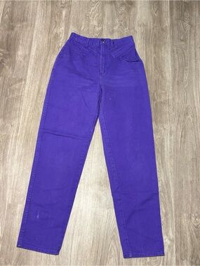 Western High-Rise Purple Women's Jeans
